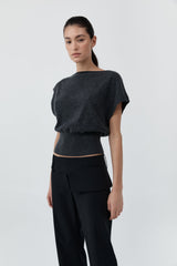 Belt Detail Pants - Black