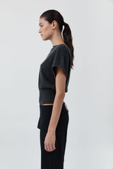 Belt Detail Pants - Black