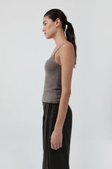Merino Wool Slim Tank - Vapor