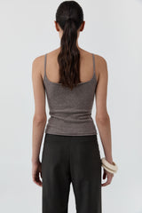 Merino Wool Slim Tank - Vapor
