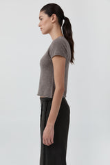 Fine Merino Wool Baby Tee - Vapor
