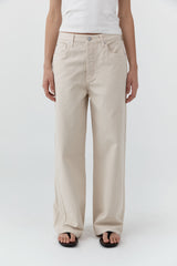 Canvas Classic Mid-Rise Jeans - Ecru