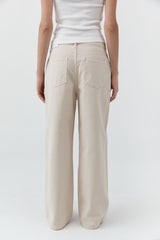 Canvas Classic Mid-Rise Jeans - Ecru
