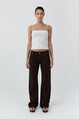 Canvas Carpenter Jeans - Bark