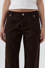 Canvas Carpenter Jeans - Bark