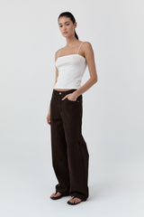 Canvas Classic Mid-Rise Jeans - Bark