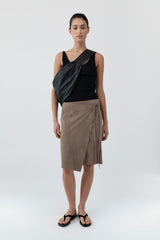 Baby Wool Scoop Cami - Black