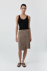 Baby Wool Scoop Cami - Black