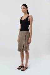 Baby Wool Scoop Cami - Black