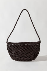Mesh Crescent Bag - Coffee