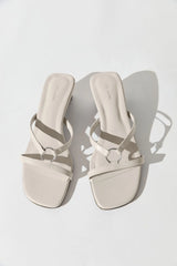 Multi Strap Heel - Off-White