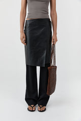 Bagu Woven Tote - Chestnut