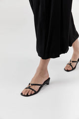 Multi Strap Heel - Black