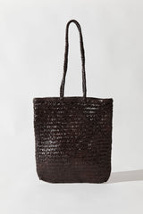 Bagu Woven Tote - Chocolate