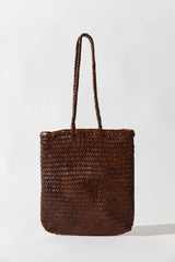 Bagu Woven Tote - Chestnut