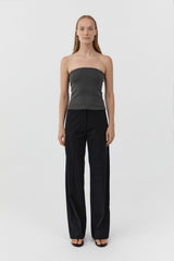 Cummerbund Carter Trouser - Black - BLVD