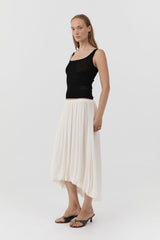 Superfine Merino Wool Tank - Black