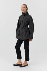 Paper Taffeta Parka - Dark Vetiver - BLVD
