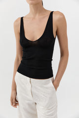 Silk Wool Jacquard Minimal Pants - Talco