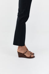 Petit Belt Detail Wedge 70 - Pecan - BLVD