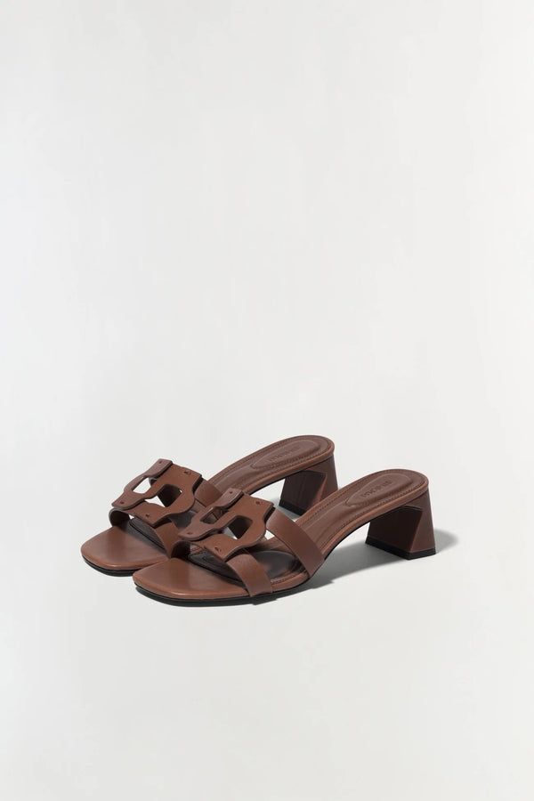 Monogram Block Heel - Sable