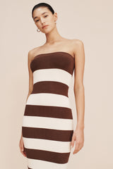 Theo Dress - Chocolate/Cream