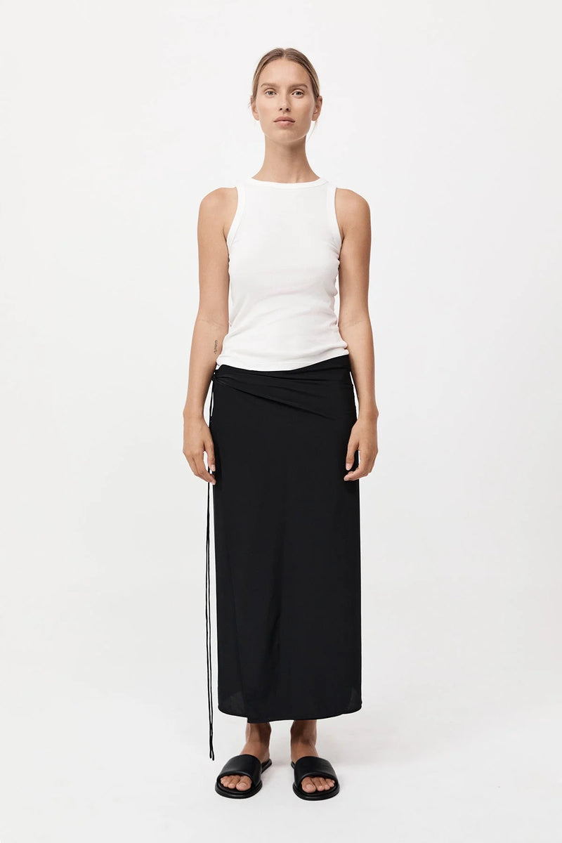 Organic Cotton Bateau Tank - White