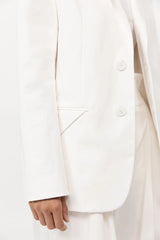 Origami Pocket Blazer - Off-White