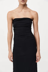 Strapless Tie Back Dress - Black