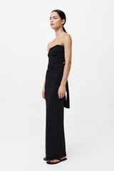 Strapless Tie Back Dress - Black