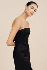 Romeo Strapless Dress - Black