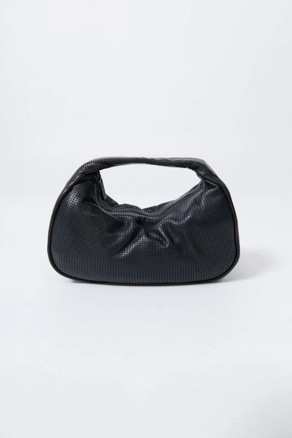 Perforated Mini Bon Bon Bag - Black