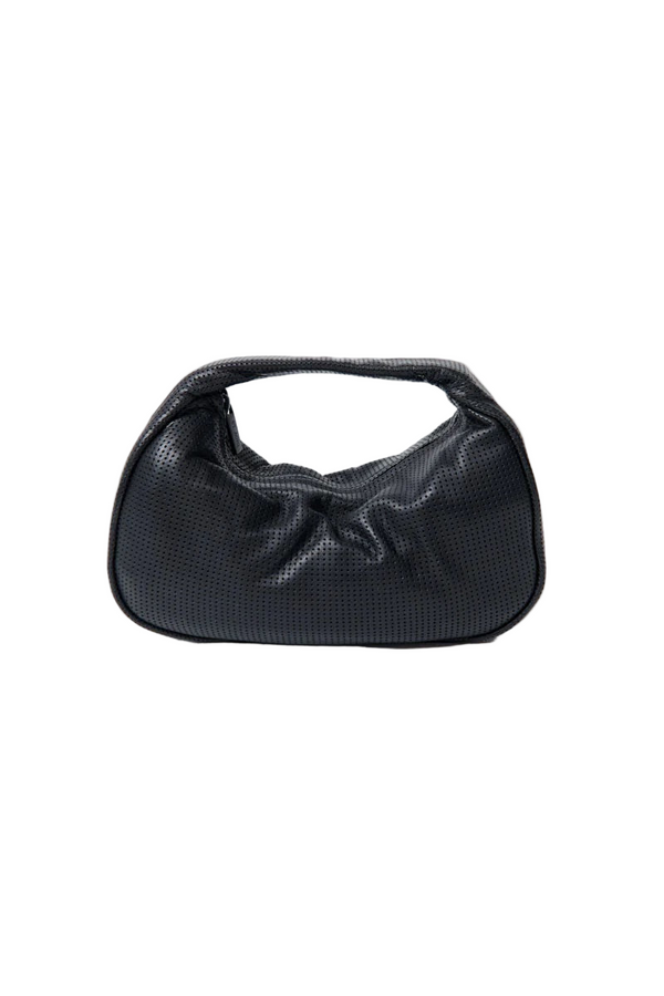 Perforated Mini Bon Bon Bag - Black