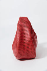 Perforated Mini Bon Bon Bag - Red