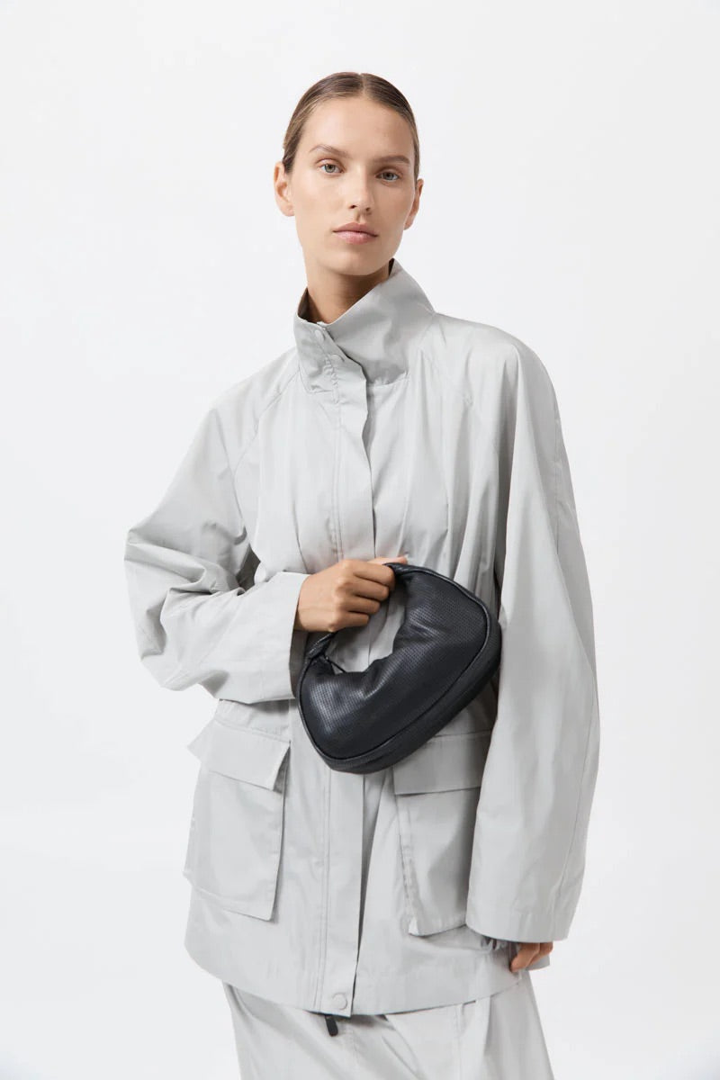Perforated Mini Bon Bon Bag - Black
