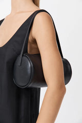 Perforated Connolo Shoulder Bag - Black