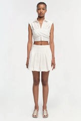 Emie Crop Top - White
