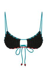 Mara Crochet Bandeau - Black - BLVD
