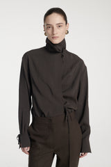 Aside Wrap Top - Genache