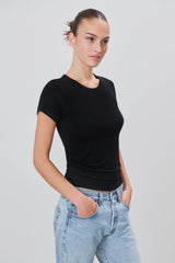 Modal Crewneck S/S T-Shirt - Black