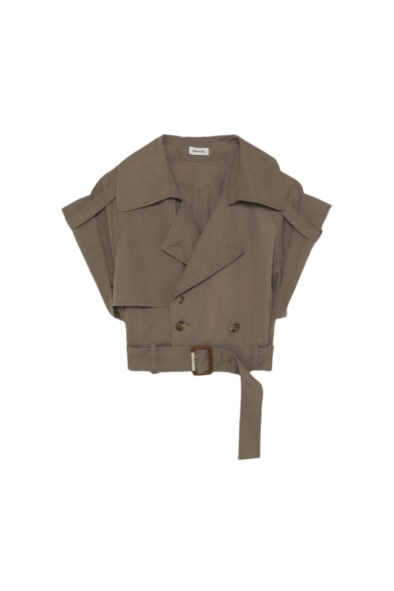 Axel Linen Top - Faded Olive