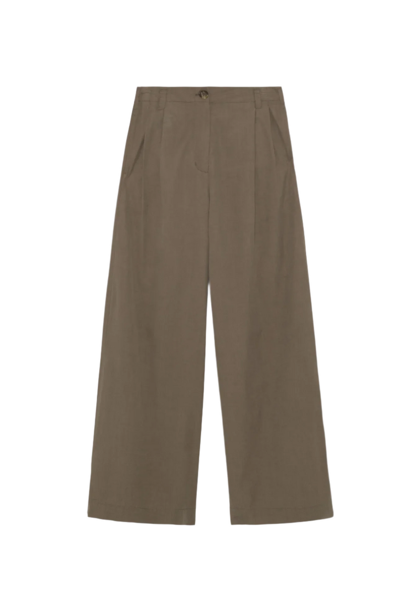 Haydin Linen Cargo Pant - Faded Olive
