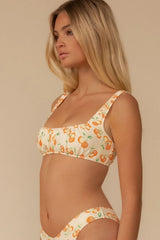 Zoe Bikini Top - White Cherry - BLVD