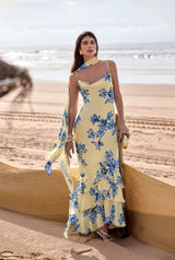 Cowl Maxi Dress - Yellow - BLVD