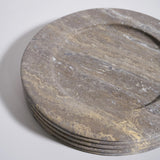 Leona Bowl Large - Travertine Silver Grey