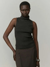 Lisa Knit Top - Dark Grey - BLVD