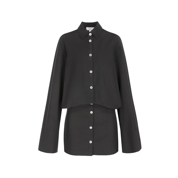 Yasmin Shirt Dress - Black