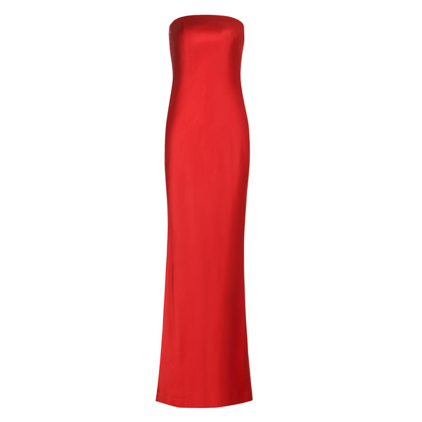 Eva Sleeveless Dress - Red Dahlia Ombre