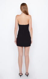 Elvie Halter Mini Dress - Black