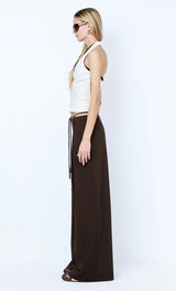 Ayla Halter Top - White - BLVD